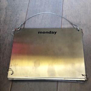 Metal magnetic wall hanging for organizing!